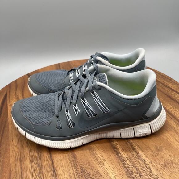 Nike Free 5.0 Shoes Mens Size 8 Gray Running Comfort Walking Gym Casual Sneakers - Picture 3 of 8